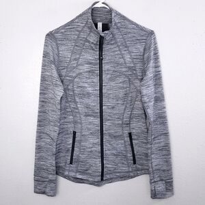 LULULEMON Define Jacket Size 8 Space Dye Camo Seal Grey Deep Coal